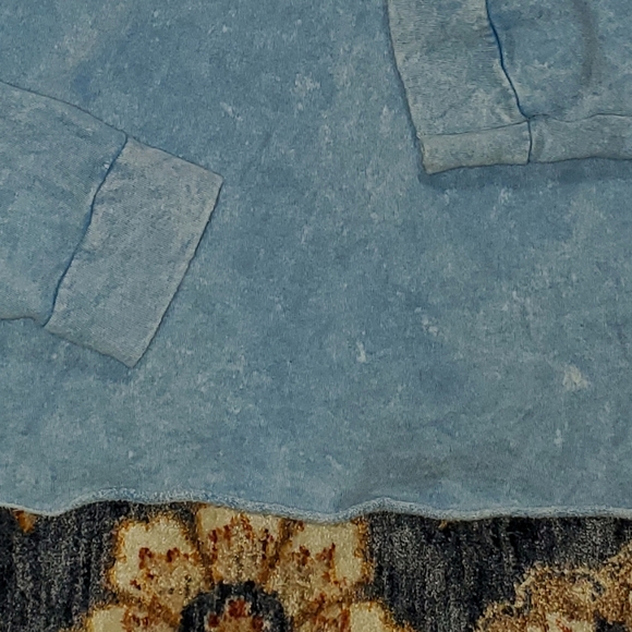 Vintage Havana Blue Terry Cloth Hoodie - Picture 9 of 9